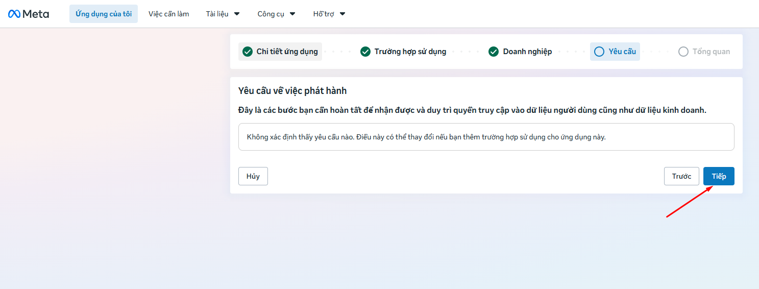 Yêu cầu phát hành - không có